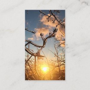 Carte De Visite icicules de membre d'arbre