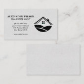 Carte De Visite Icône Accueil et collines (Devant / Derrière)