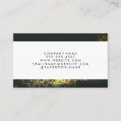 Carte De Visite Icône Agent immobilier | Poussière d'or (Dos)