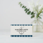 Carte De Visite Icône Ancre (Debout devant)