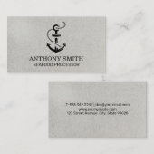 Carte De Visite Icône Ancre (Devant / Derrière)