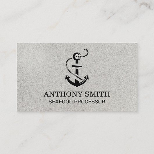 Carte De Visite Icône Ancre (Devant)