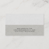 Carte De Visite Icône Ancre | Bloc de couleur motif (Dos)