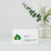 Carte De Visite Icône Arbre (Debout devant)