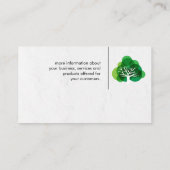 Carte De Visite Icône Arbre (Dos)