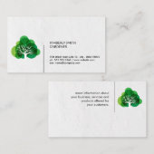 Carte De Visite Icône Arbre (Devant / Derrière)