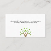 Carte De Visite Icône Arbre (Dos)