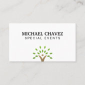 Carte De Visite Icône Arbre (Devant)