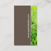 Carte De Visite Icône Arbre de paysage | Herbe verte (Dos)