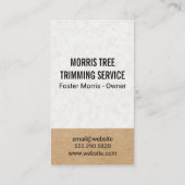 Carte De Visite Icône Arbre | Paysage | Gardener (Dos)