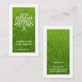 Carte De Visite Icône Arbre stylisée | Soins de pelouse | Service  (Devant / Derrière)