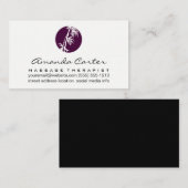 Carte De Visite Icône Bambou (Devant / Derrière)