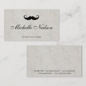 Carte De Visite Icône Barber Mustache (Devant / Derrière)