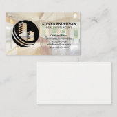 Carte De Visite Icône Bâtiments | Agent immobilier (Devant / Derrière)