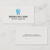 Carte De Visite Icône Bouche de dent bleue | Dentaire (Devant / Derrière)