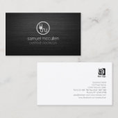 Carte De Visite Icône bouchon électrique brosséCompétences en méta (Devant / Derrière)