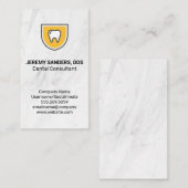 Carte De Visite Icône Bouclier dentaire (Devant / Derrière)