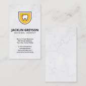 Carte De Visite Icône Bouclier dentaire | Dentaire (Devant / Derrière)