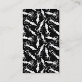 Carte De Visite Icône calmar blanc vertical (Dos)
