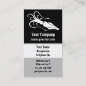 Carte De Visite Icône calmar blanc vertical (Devant)