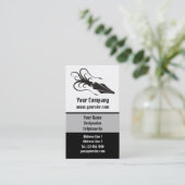 Carte De Visite Icône calmar noir vertical (Debout devant)