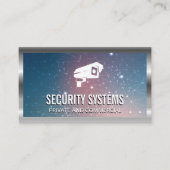 Carte De Visite Icône Caméra de sécurité | Système réseau (Devant)