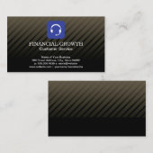 Carte De Visite Icône Casque (Devant / Derrière)