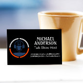 Carte De Visite Icône casque du microphone