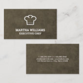 Carte De Visite Icône Casquette chef (Devant / Derrière)