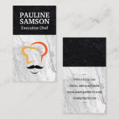 Carte De Visite Icône Chef exécutif | Ardoise (Devant / Derrière)