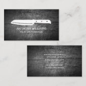 Carte De Visite Icône Chef Knife | Métal écaillé (Devant / Derrière)