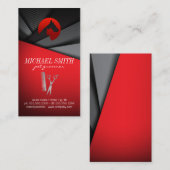 Carte De Visite Icône Chien Grooming | Arrière - plan futuriste (Devant / Derrière)