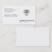 Carte De Visite Icône Chien Shaggy Gris (Devant / Derrière)