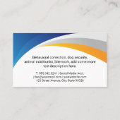 Carte De Visite Icône Chiens | Formation animale (Dos)