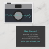 Carte De Visite Icône classique d'appareil-photo pour le (Devant / Derrière)