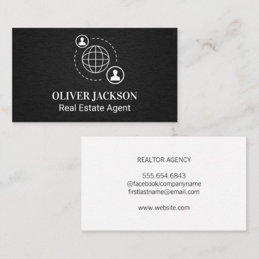 Carte De Visite Icône Communication réseau (Devant / Derrière)