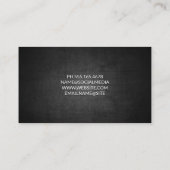 Carte De Visite Icône Communication réseau | Texture noire (Dos)