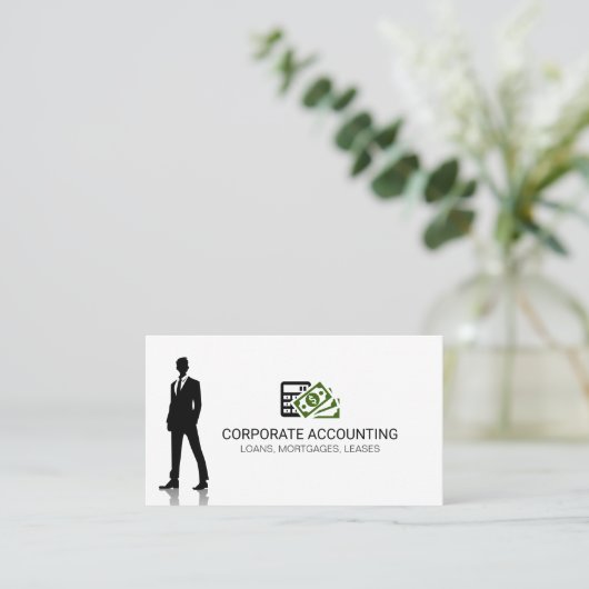 Carte De Visite Icône Comptabilité (Debout devant)