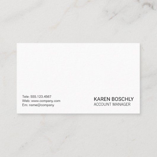 Carte De Visite Icône Comptabilité (Dos)