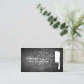 Carte De Visite Icône Couteau boucher | Métal écaillé (Debout devant)