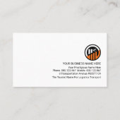 Carte De Visite Icône Creative Gold Logistic Services (Dos)