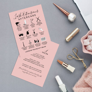 Carte De Visite Icône d'après-soins simple, extensions de cendres 