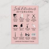 Carte De Visite Icône d'après-soins simple, extensions de cendres  (Devant)