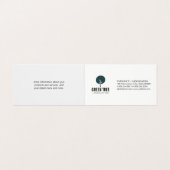 Carte De Visite Icône d'arbre / Paysagiste (Extérieur déplié)