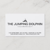 Carte De Visite icône dauphin (Dos)