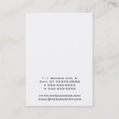 Carte De Visite Icône de allaiter/soins (Dos)