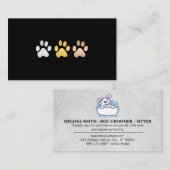 Carte De Visite Icône de bain de chien (Devant / Derrière)