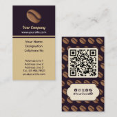 Carte De Visite Icône de café (Devant / Derrière)