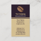 Carte De Visite Icône de café (Devant)