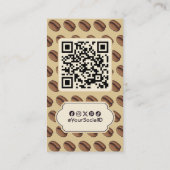 Carte De Visite Icône de café (Dos)